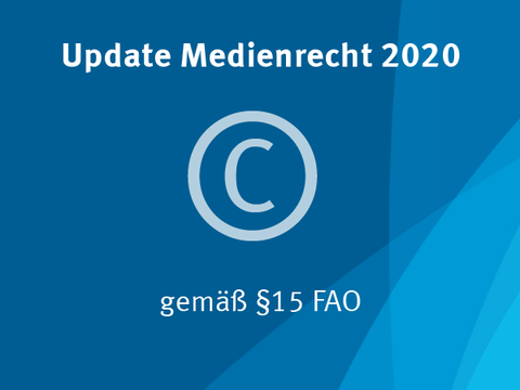 Chance nutzen und bis zum Jahresende Ihre Pflichtfortbildung gemäß §15 FAO absolvieren